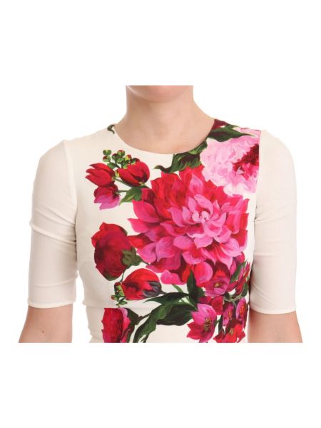 Sukienka midi w kwiatki Dolce And Gabbana