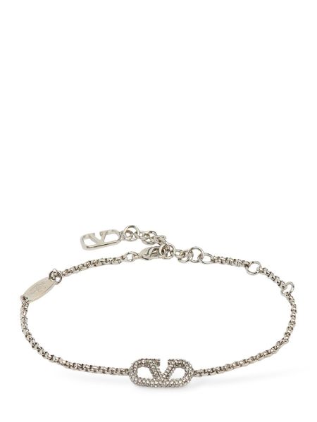 Armband med kristaller Valentino Garavani silver