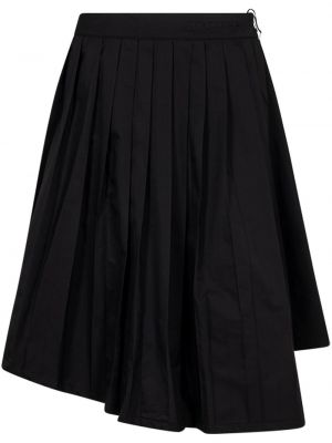 Plisovaná asymetrická bavlnená sukňa Honor The Gift čierna