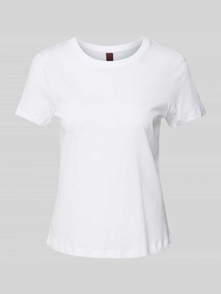 Koszulka w jednolitym kolorze Stefanel biała