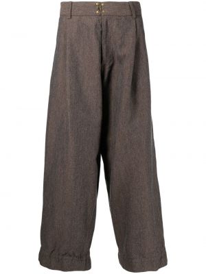 Pantaloni baggy Kolor marrone