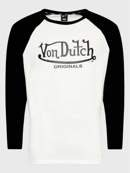 Biała longsleeve Von Dutch