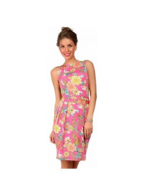 Платье-тюльпан MONDIGO, повседневное, прилегающее, миди, 42 розовый
