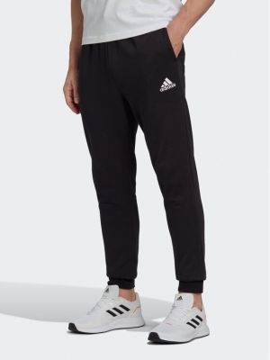 Флийс спортни панталони Adidas черно