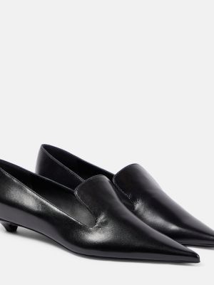Кожени полуотворени обувки Proenza Schouler черно