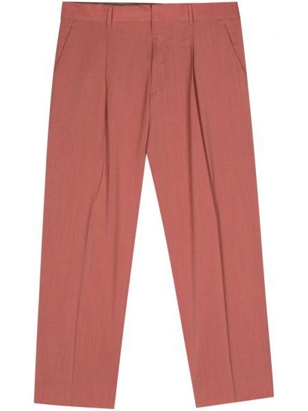 Plisirane hlače ravnih nogavica Costumein ružičasta