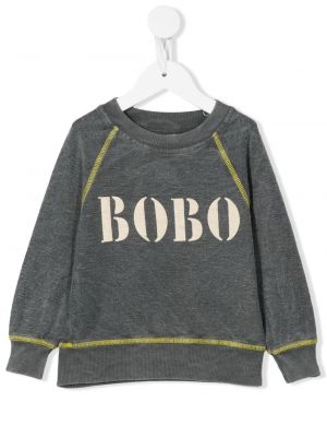 Maglione con stampa Bobo Choses grigio