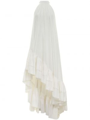 Jedwabna sukienka koktajlowa Azeeza biała
