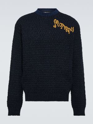 Шерстяной свитер Marni черный