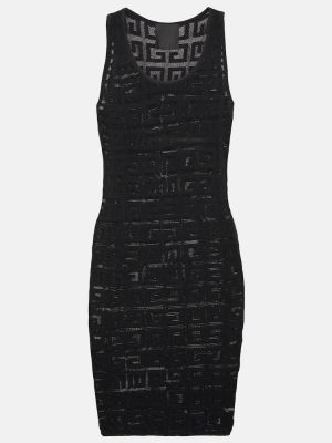 Vestito in tessuto jacquard Givenchy nero