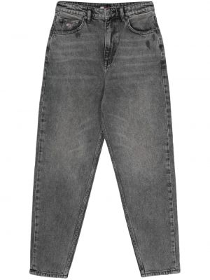 Skinny fit džínsy s vysokým pásom Tommy Jeans sivá