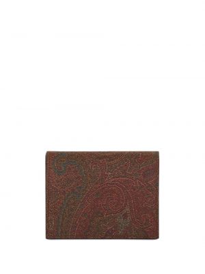 Peněženka s potiskem s paisley potiskem Etro červená