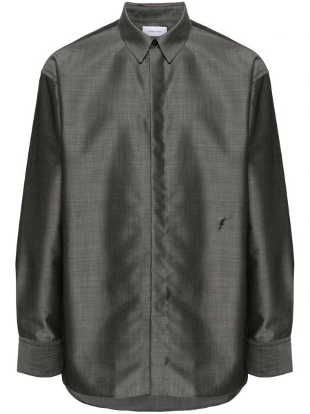 Siuvinėta marškiniai Ferragamo pilka