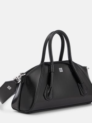 Δερμάτινη τσάντα ώμου Givenchy μαύρο