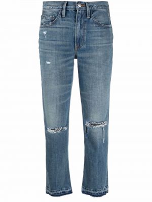 Nødlidende jeans 7/8 Frame blå