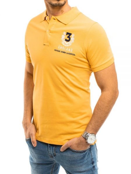 Поло тениска Dstreet жълто
