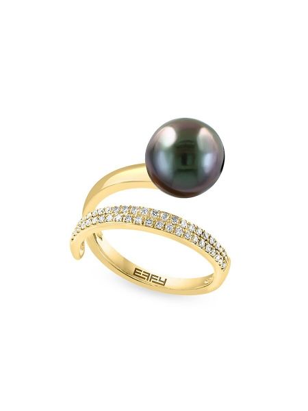 Złoty pierścionek z perełkami Effy