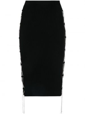 Krajkové sukně s vysokým pasem Giuseppe Di Morabito černé