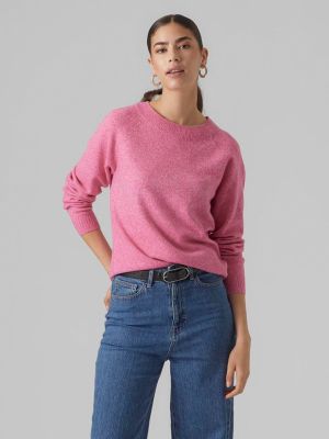 Jersey manga larga de tela jersey Vero Moda rosa