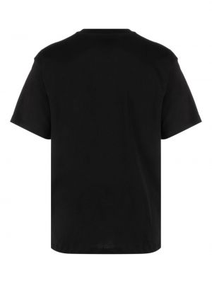 Bavlněné tričko s potiskem Paccbet černé