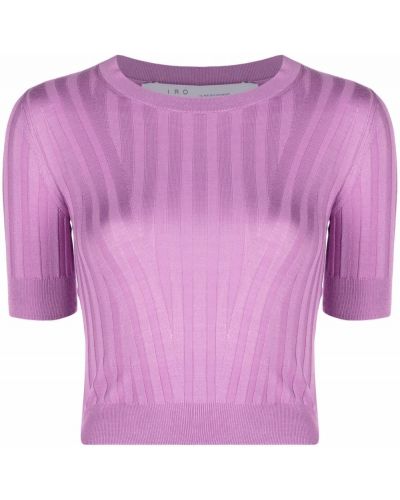 Jersey manga corta de tela jersey Iro rosa