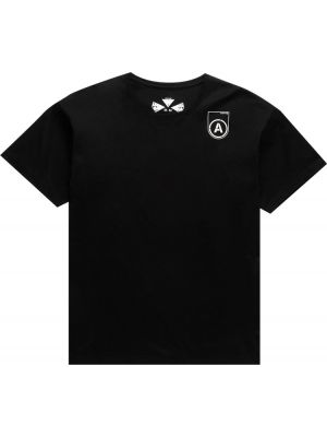 Хлопковая футболка Acronym черная