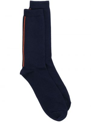 Pruhované bavlnené ponožky Paul Smith modrá