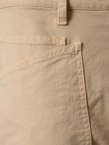 Pantalones de algodón Nili Lotan beige