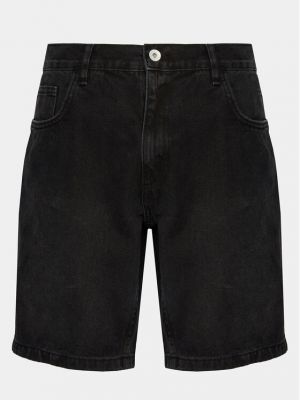 Voľné priliehavé džínsové šortky Redefined Rebel čierna