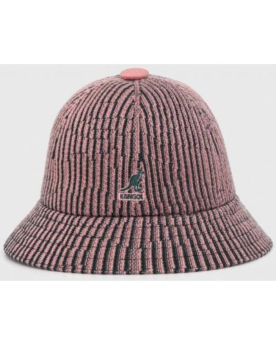 Vlněný klobouk Kangol růžový
