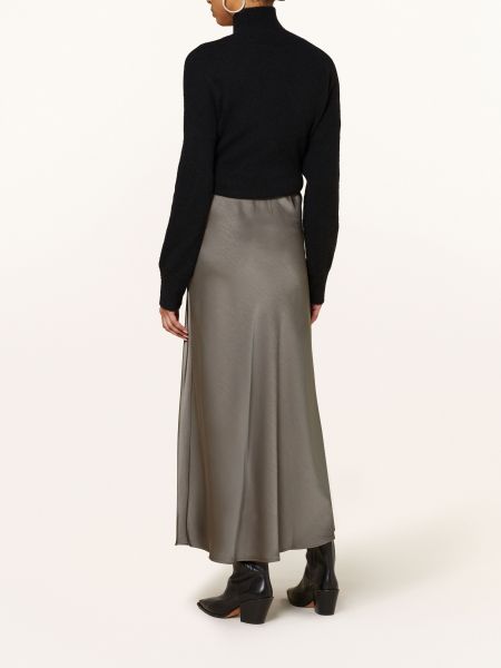 Saténové pouzdrová sukně Neo Noir šedé