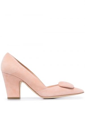 Велурени полуотворени обувки Rupert Sanderson розово