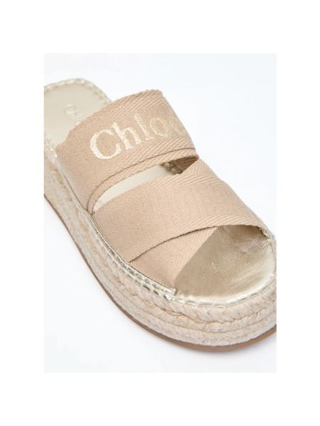 Sandalias con plataforma Chloé beige