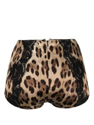 Leopardí kalhotky s potiskem Dolce & Gabbana