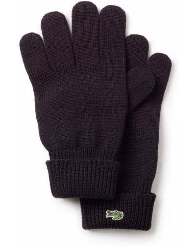 Чорні рукавички Lacoste