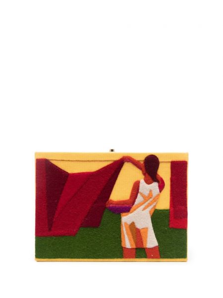 Чанта тип „портмоне“ бродирани Olympia Le-tan жълто