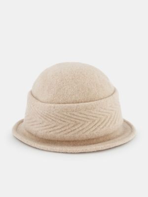 Sombrero de lana Seeberger beige
