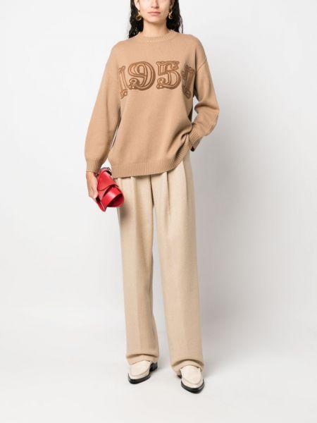 Pullover mit rundem ausschnitt Max Mara braun