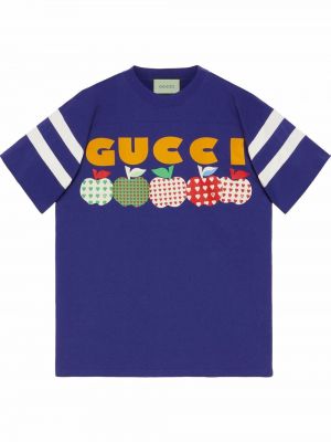 Camiseta con estampado Gucci azul