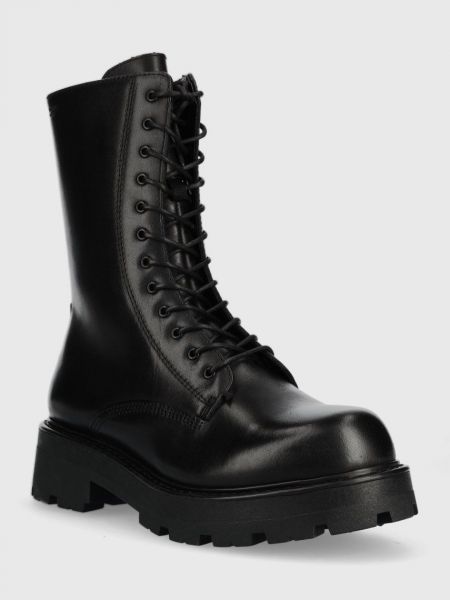 Kožne čizme s platformom Vagabond Shoemakers crna