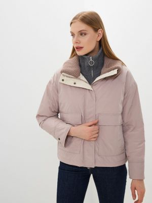 Утепленная демисезонная куртка Lusio розовая