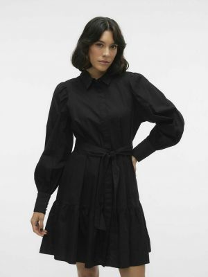 Платье-рубашка Vero Moda черное