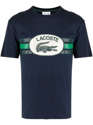 Bavlnené tričko s potlačou Lacoste