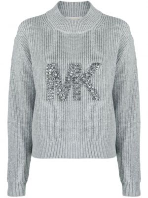 Пуловер с принт Michael Michael Kors сиво
