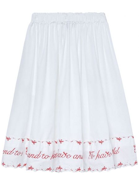 Pamučni midi suknja s printom Simone Rocha