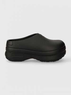 Pantofle na platformě Adidas Originals černé