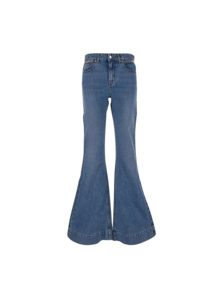 Jeans bootcut taille haute Stella Mccartney bleu