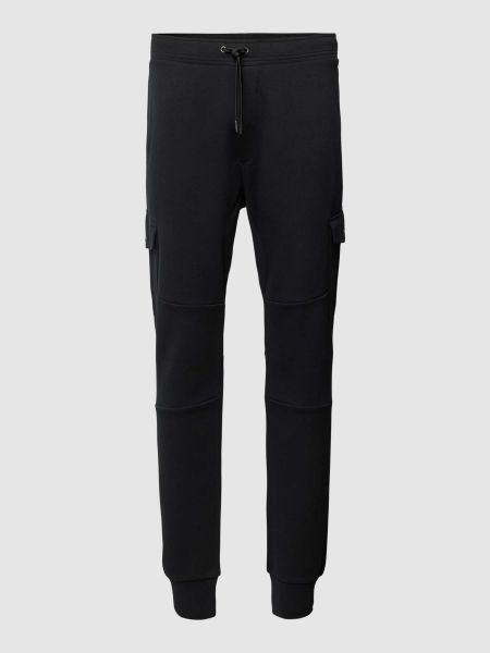 Spodnie sportowe w jednolitym kolorze Polo Ralph Lauren czarne