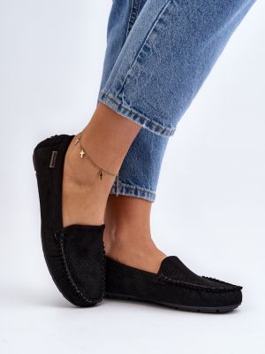 Pantofi loafer ajurate Kesi negru