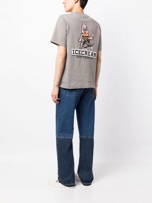 T-shirt aus baumwoll mit print Icecream grau